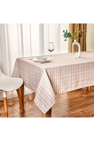 MATMEL Soft Flos Tablecloth - Ecru - 140X220 cm