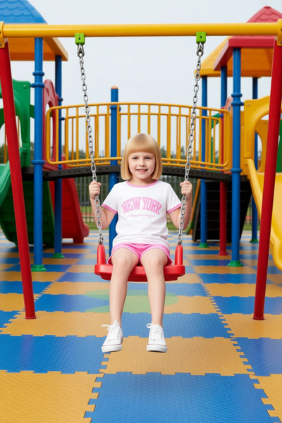 PayBuy Girls' 100% Cotton Comfortable Slogan Printed Short Sleeve Top and Shorts Set Quality Stylish Comfortable