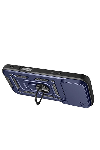 NewFace Nrzsnt Apple iPhone 17 Pro Max Pars Silicone with Lens Ring (210505) - Navy Blue