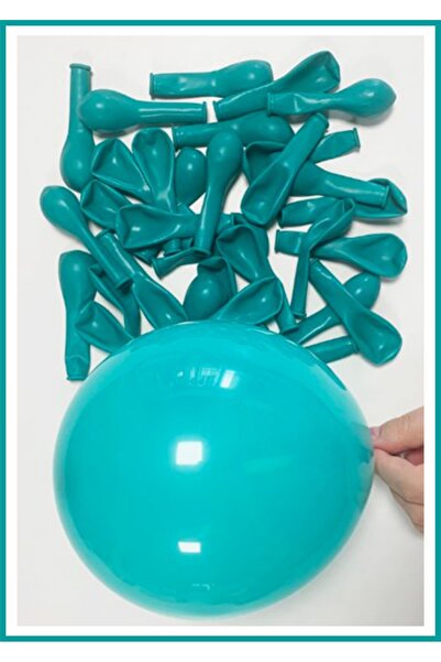 Doğumgünü Marketim بالون صغير باللون الفيروزي مقاس 5 بوصات (12 سم) 10 قطع