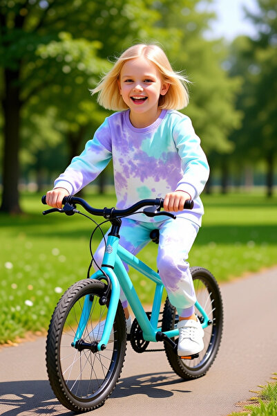 PayBuy Girls' Cotton Tie-Dye Patterned Top and Bottom Tracksuit Set High-Quality Stylish Comfortable Casual Daily Wear