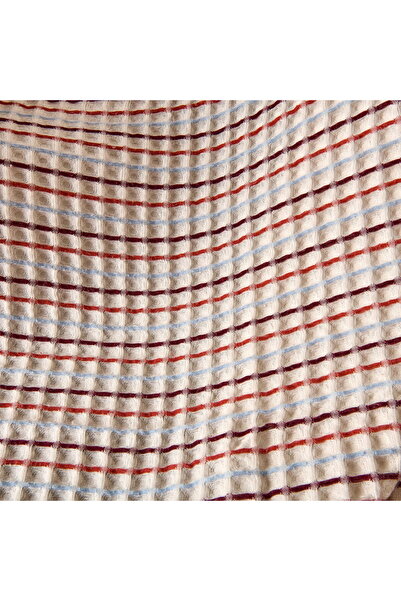 MATMEL Soft Waffle Sofa Throw - Ecru / Tile - 120X170 cm