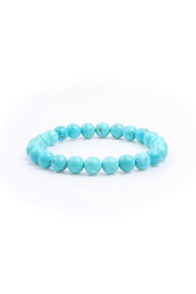 Sırlı Taş Turquoise Natural Stone Bracelet, Unisex Bracelet, Adjustable