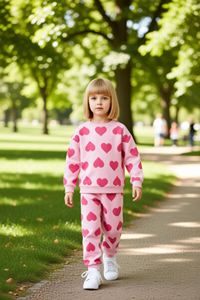 PayBuy Πλεκτό κοστούμι με μακρυμάνικο λαιμόκοψη από βαμβακερό σχέδιο καρδιάς για κορίτσια, καλής ποιότητας, κομψό και άνετο