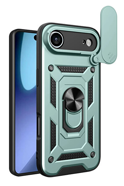 NewFace Nrzsnt Apple iPhone 17 Air Pars Silicone with Lens Ring (210501) - Green