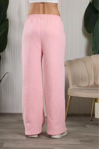 HEDEF DAİSY Women's Clothing Bottom Three Thread Ribbed Belted Lace-Up Detail Sweatpants