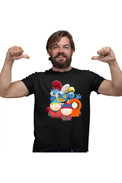 OEM Tricou Barbati South Park Strumfii Papa Strumf Strumfita