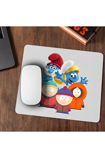 OEM Mousepad South Park Smurfs Papa Smurf Smurfette