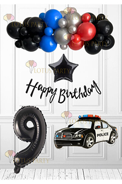 LOTUS PARTY Rođendanska zabava na temu policije, balon od folije u obliku pol...