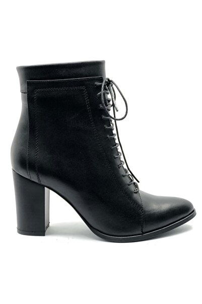 Venüs Fiore Натуральна шкіра Ортопедичні жіночі черевики на підборах ЧОРНІ