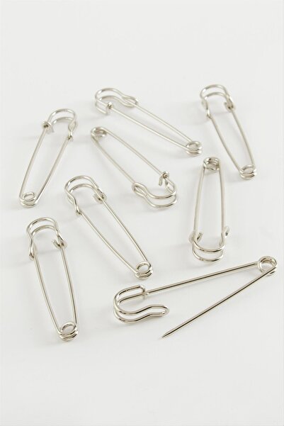 Genel Markalar İskoç Çengel İğnesi 6 cm 1 () Adet-Gümüş Rengi