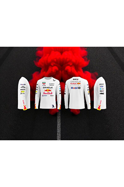 niceworkbynicehands Red Bull Racing Formula 1 Team Long Sleeve Sponsor T-Shirt Custom Design T-Shirt