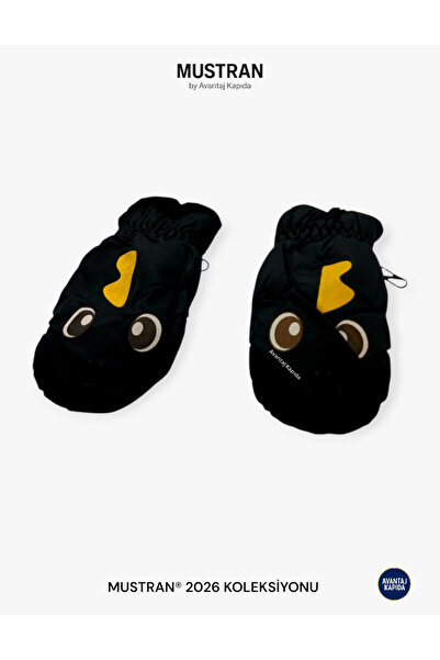 Mustran 3-6 Years Old Children's Patterned Snow Gloves | Waterproof Fleece Lining Winter Warmer Model