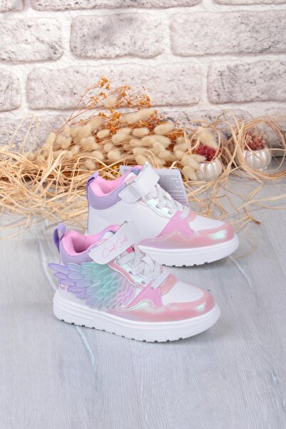 fort Cool Helen Comfortable Lightweight Wing Figured High-Top Sneaker Girls' Shoes