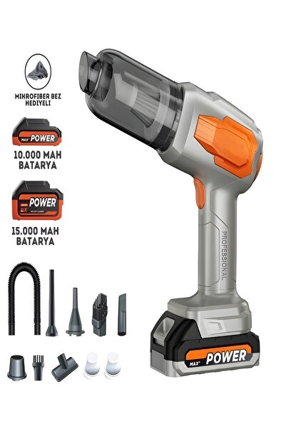 DEANB 20000Pa 120w Güçlü Emişli Çift Bataryalı Kablosuz Vakumlu Üflemeli Mini...
