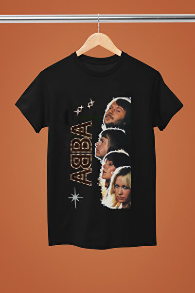 MAGORS Abba Printed Cotton Short Sleeve Regular Fit Rock T-Shirt