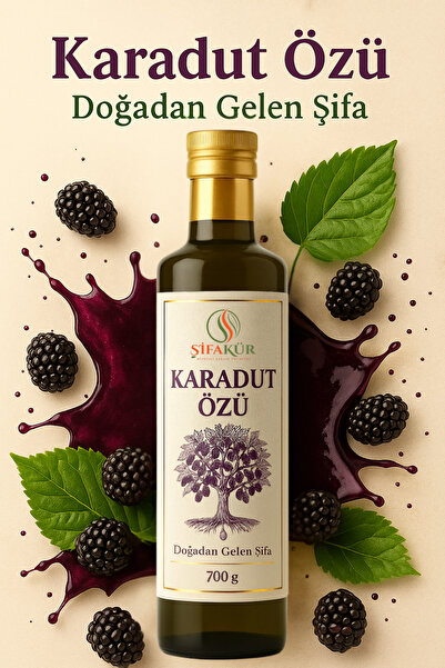 ŞİFAKÜR BİTKİSEL SAĞLIK ÜRÜNLERİ Karadut Özü 700 g | %100 Doğal, Katkısız, Rafine Şekersiz – Geleneksel Üretim