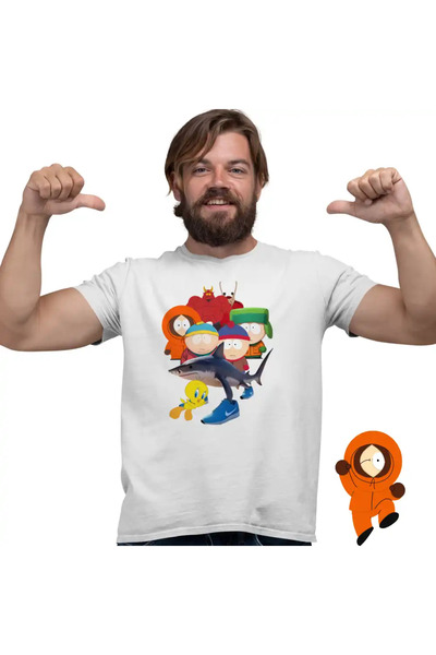 OEM Men's T-shirt South Park Tweety Tralalero Tralala Brainrot Devil Brainrot Italian