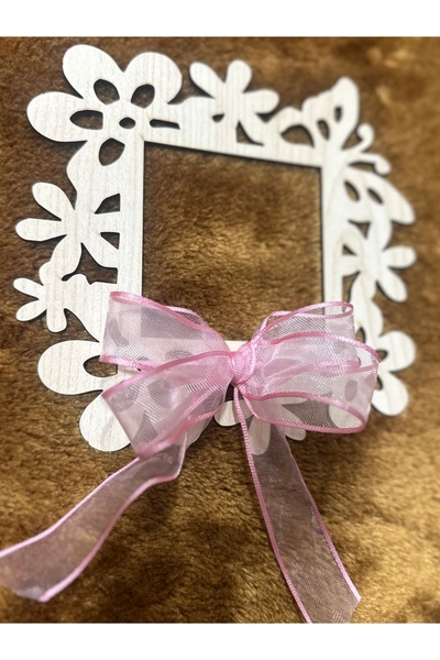 Marrone Pink Ribbon Socket Frame Bell Ornament