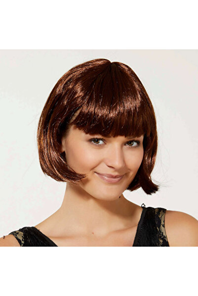 ZERO LAND Nrzsnt Brown Party Wig (214832) Blunt Hair