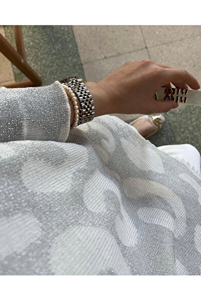 nizzell Women's New Season Premium Quality Silvery Mercerized Sweater