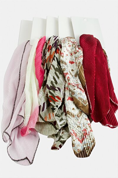 ZERO LAND Nrzsnt Zr Mixed Pleated Scarf (234134) 50 Cm-Colorful