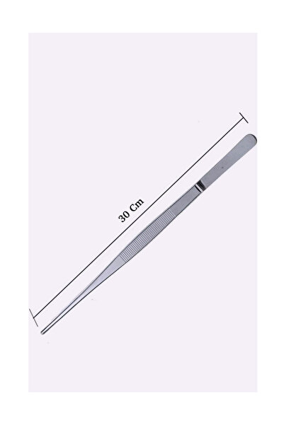 NEWSTORE HOME 30 Cm Mutfak Cimbizı Çelik Yemek Cımbizı Aşçı Şef Cimbizı 30 Cm
