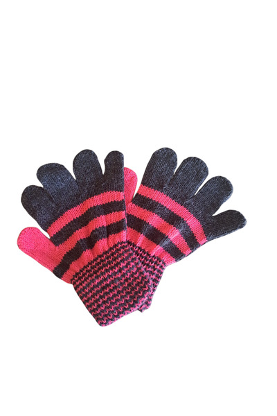 eleven market Children's Gloves Burgundy Blue Baby Gloves 1-4 Years