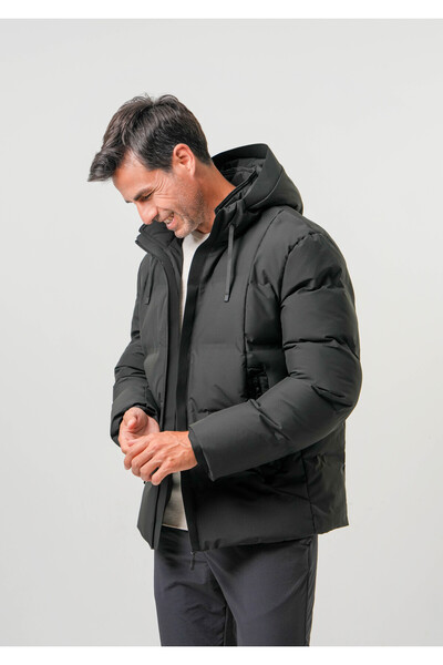 PIQUE Men's coat Hooded water repellent windproof reflective detailed men's coat