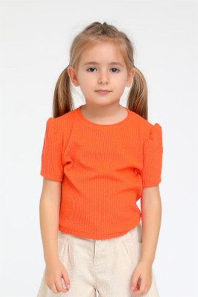 Escabel Mojo Baby Girl Burumuk Fabric Body 35490 Orange