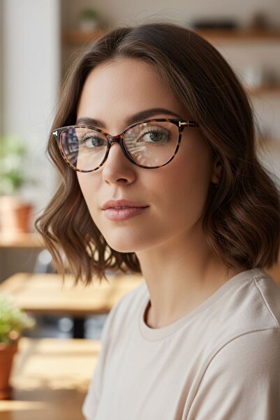 MAROVOAY Cat Eye Blue Light Protection Glasses Can Change Optical Compatible Glasses Computer Goggles