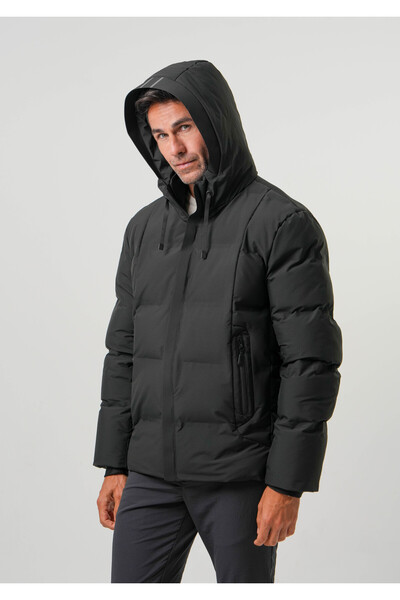 PIQUE Men's coat Hooded water repellent windproof reflective detailed men's coat