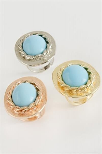 ZERO LAND Nrzsnt Oval Turquoise (233047) Stone Ring-Rose