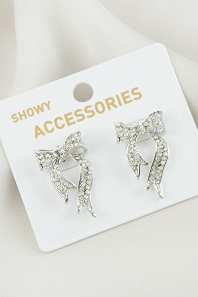 ZERO LAND Nrzsnt Fiyong Stone Metal (234314) Earrings-Silver Color