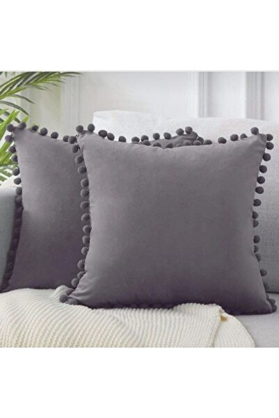Home مجموعة من غطاءين للوسائد مع كرات زينة 40 × 40