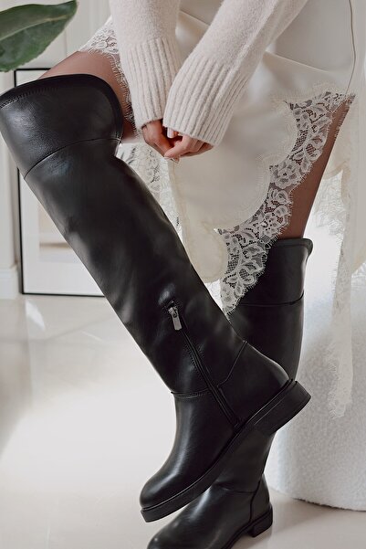 POLKA STORE Γυναικεία παπούτσια Mansion Laptop με φερμουάρ Bihter Boot