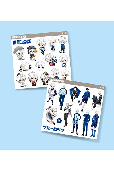 MiniThingsArt Nagi Seishiro-BlueLock-parlak kağıt -2li sticker set-telefon sü...