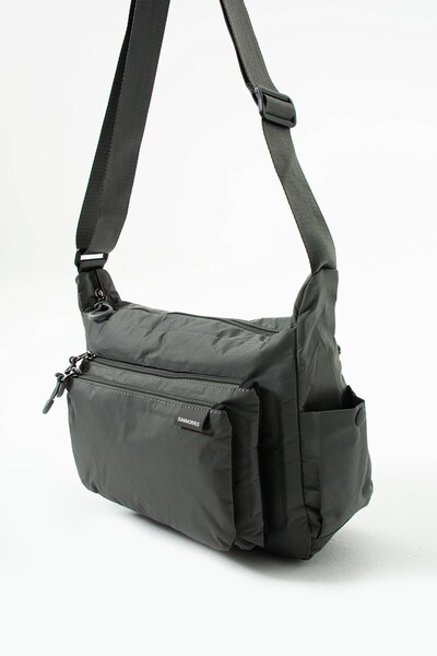 RKY SERENITY Sanmorris Women's 3-Compartment Parachute Fabric Adjustable Crossbody Bag