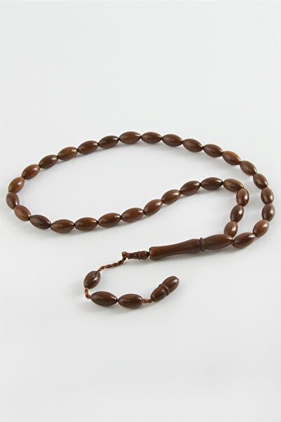 Okyanuss Accessories NRZSNT سبحة كُكا من حجر الكهرمان المقطوع (164131) 6X11 م...