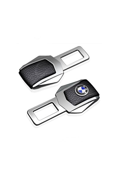 MRG Set of 2x Fake Seat Belt Adapters M1089, Chrome Leather BMW