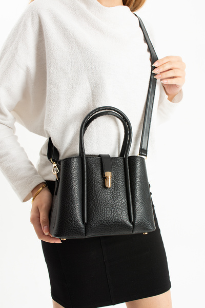 By Hakan Tn-210 Geantă de umăr pentru femei Geantă de mână Geantă de cruce NEGRU