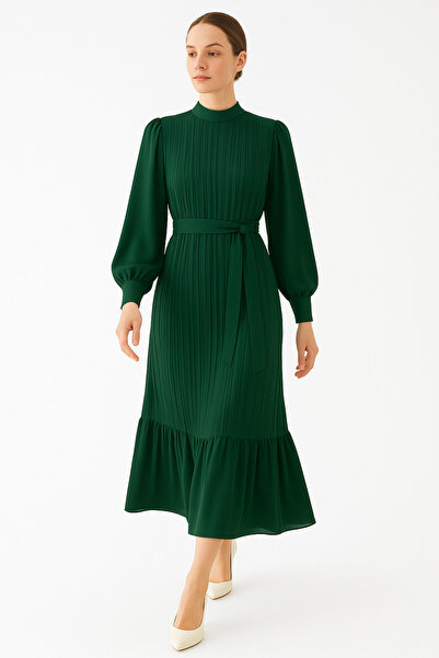 Efour Pleated Chiffon Hijab Dress