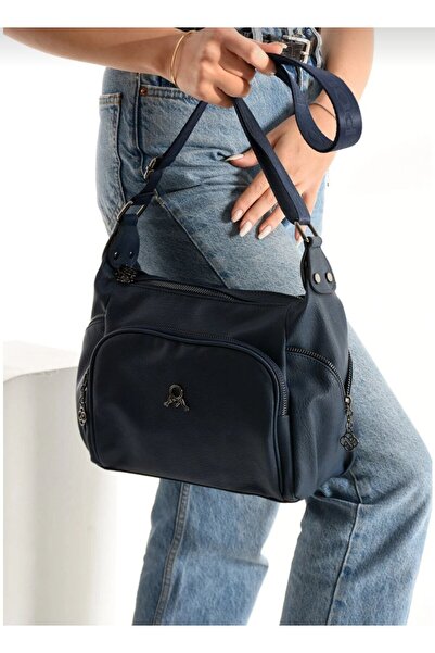 MEGA ÇANTA Mega Polo Club of Colors Soft Faux Leather Multi-Compartment Shoulder Bag