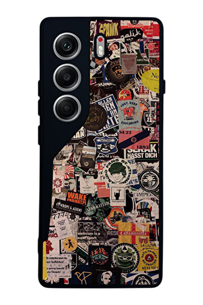 TECNO حافظة متوافقة مع هاتف Camon 40 باللون الأسود غير اللامع - سيليكون ناعم،...