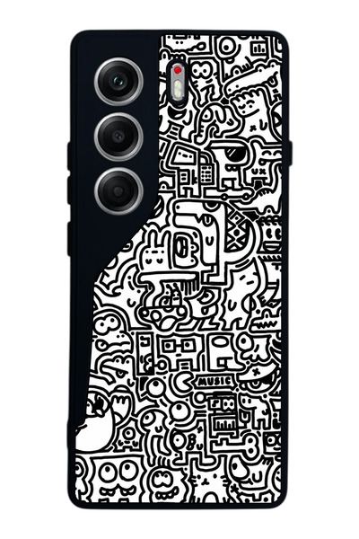 TECNO حافظة متوافقة مع هاتف Camon 40 باللون الأسود غير اللامع - سيليكون ناعم،...