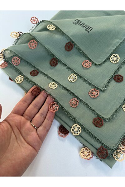 REYYAN Handcrafted Needle Embroidered Writing/Needlework/Needlework Bait/Handcrafted Cheesecloth/Head Cover