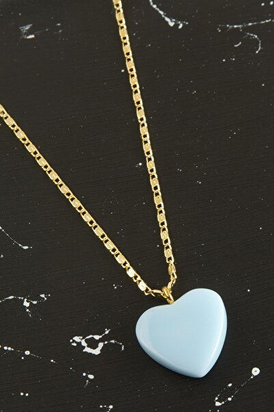 ZERO LAND Nrzsnt New Season Heart (02624) Necklace-Light Blue