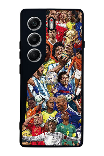 TECNO حافظة متوافقة مع هاتف Camon 40 باللون الأسود غير اللامع - سيليكون ناعم،...