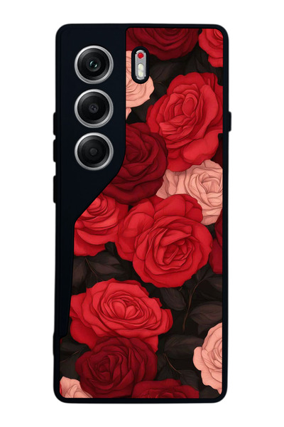 TECNO حافظة متوافقة مع هاتف Camon 40 باللون الأسود غير اللامع - سيليكون ناعم،...