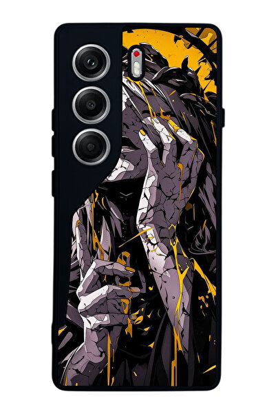 TECNO حافظة متوافقة مع هاتف Camon 40 باللون الأسود غير اللامع - سيليكون ناعم،...